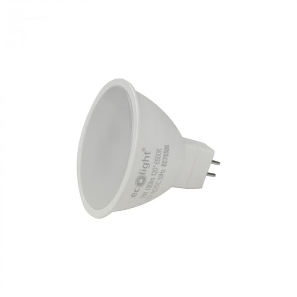 Ecolight välkkymätön LED-kohdevalaisin MR16 2W 12V 6500K 160lm