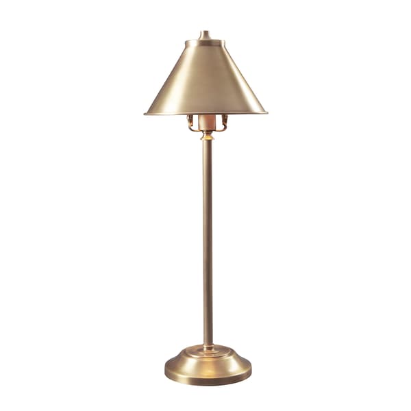 Retro bordlampe metal antik messing Provence E14 7W Elstead