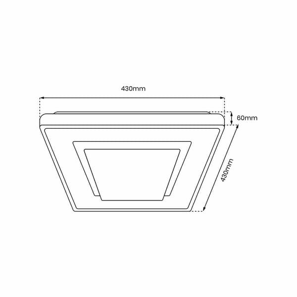 Loft LED loftlampe Milagro CAMERON ML7938 krom