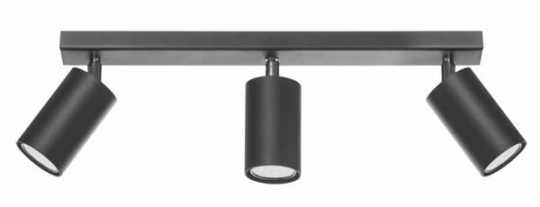 Loftlampe Lampex Rolos 3 sort 558/3 CZA