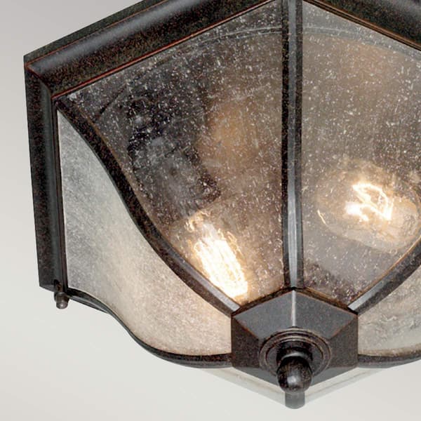 Utomhusplafond Antik brons E27 60W New England Elstead