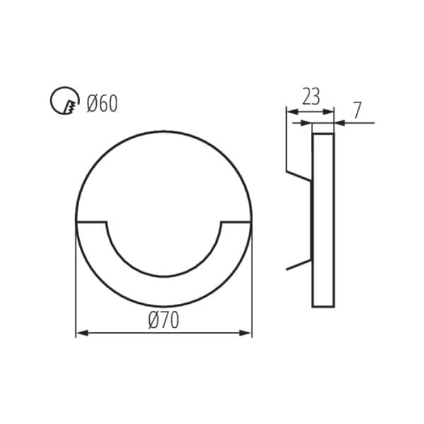 Trappbelysning Kanlux SOLA serie modell 27558