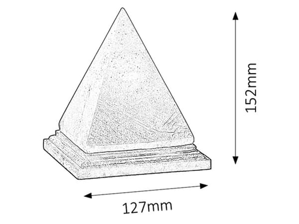 Dekorativ orange saltlampe E14 Vesuvius 4096 Rabalux