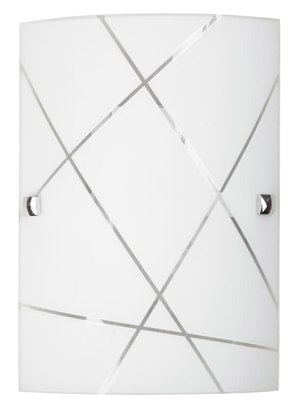 Glasloftlampe 18 cm E27 1x60W hvid rektangulær Phaedra 3697 Rabalux