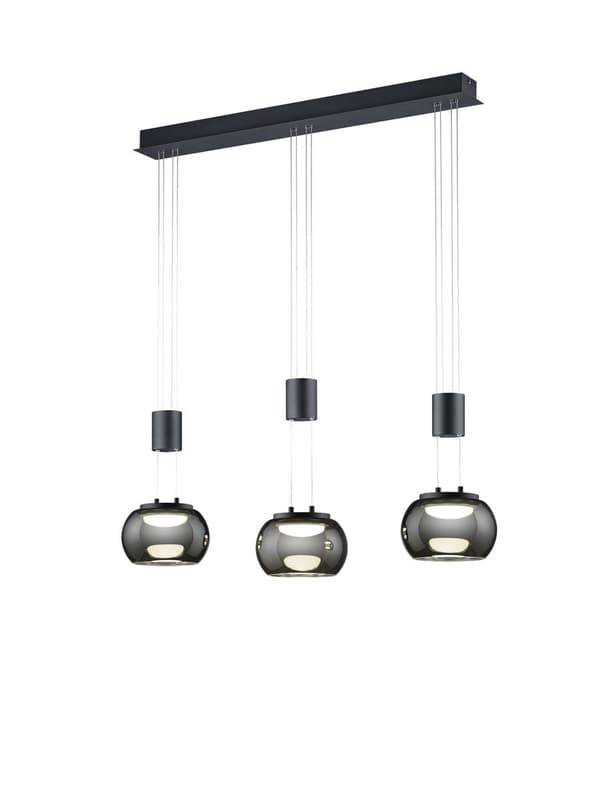 LED lysekrone MADISON sort Trio 342010332