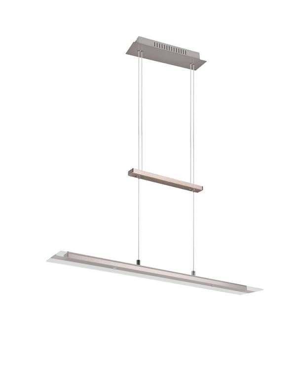 MILOS LED 5W RL aflang glas pendellampe sølv