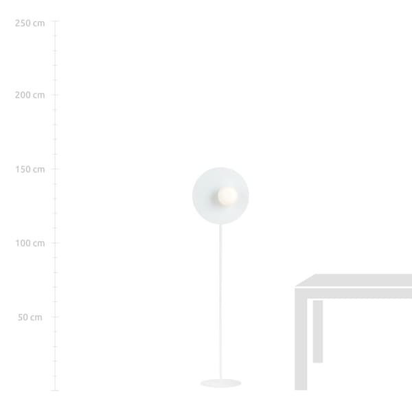 OSLO WHITE/OPAL E14 Emibig 1189/LP gulvlampe