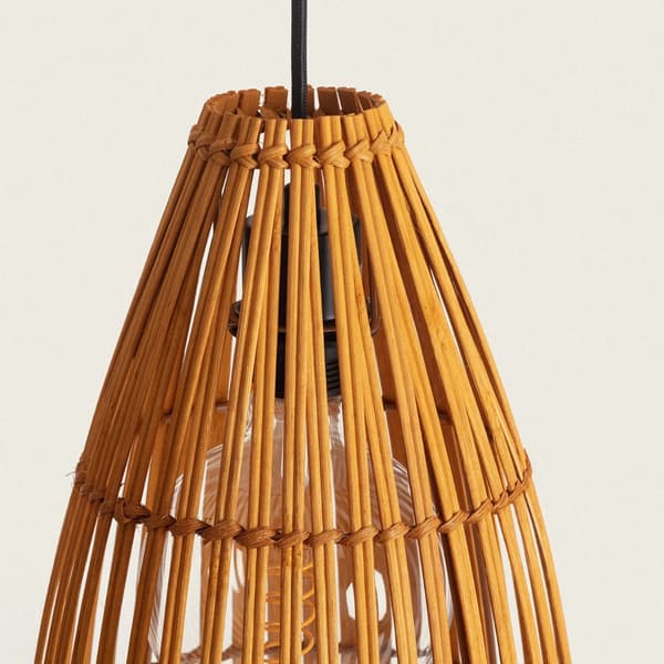Abruzzo Emilia E27 Boho Bambu Hänglampa
