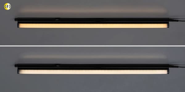Sort underskabslampe 149 cm til køkken, variabel farve LED 20W BAREG Rabalux