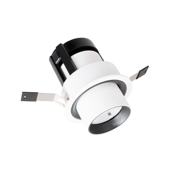 Rörlig infälld spotlight vit rund LED 9W HALO Maxlight