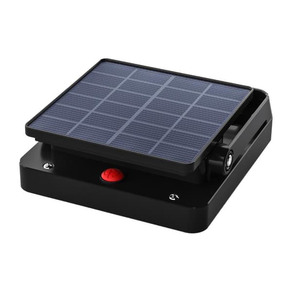 5W LED solcellelampe med bevægelsessensor sort IP65 DPM