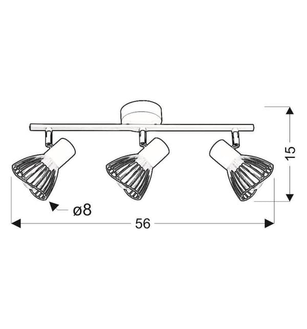 Candellux FLY 93-61973 hvid loftlampe