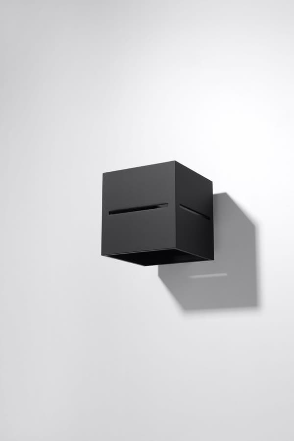 Væglampe LOBO Sort Sollux Lighting SL.0204
