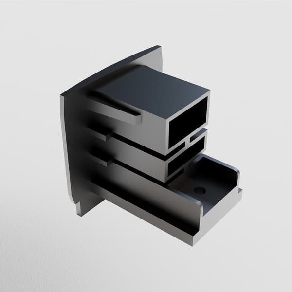 Endestykke til skinnesystemer sort TRINITY Maytoni Technical