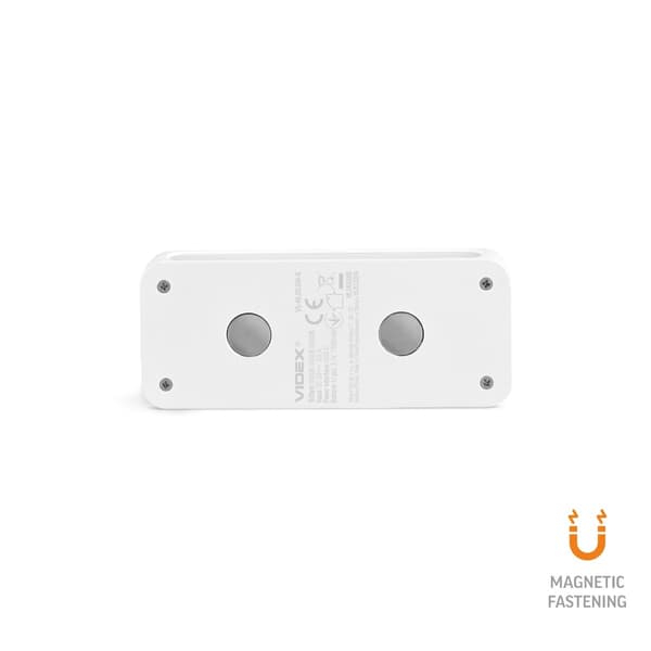 Vägglampa med batteri, rörelsesensor, USB-C, magnetfäste Videx