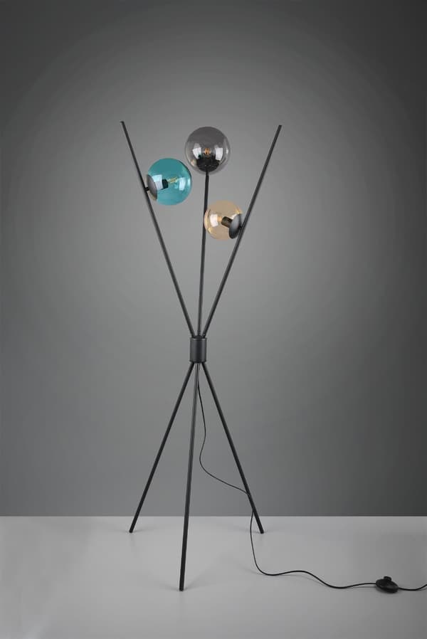 LANCE gulvlampe sort Trio 403400317