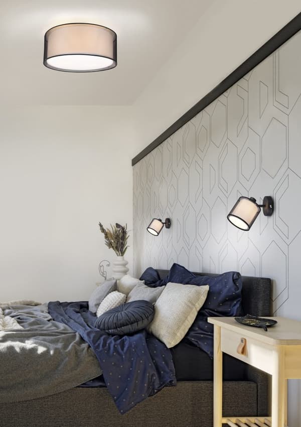 Vægspot BURTON sort Trio 811400132