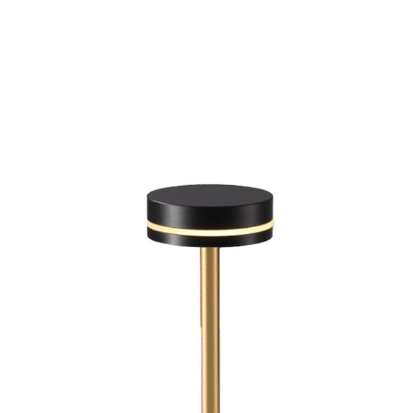 Bordlampe sort-guld LED 5W varm farve trådløs touch SAM Milagro