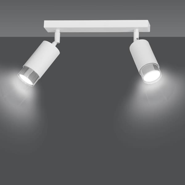 LOFTLAMPE Emibig 2xGU10 30W HIRO 2 WH/CHROME 962/2