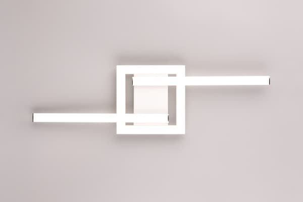 Loftlampe geometrisk lineær hvid VIALE LED 17W RL