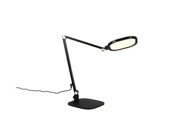 Bordlampe moderne sort justerbar touch timer LED 13.5W SERVO Trio