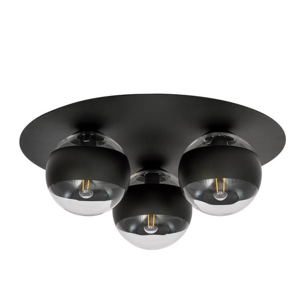 Emibig loftlampe 3xE14 40W SOLAR 3 SORT/STRIBE 1129/3