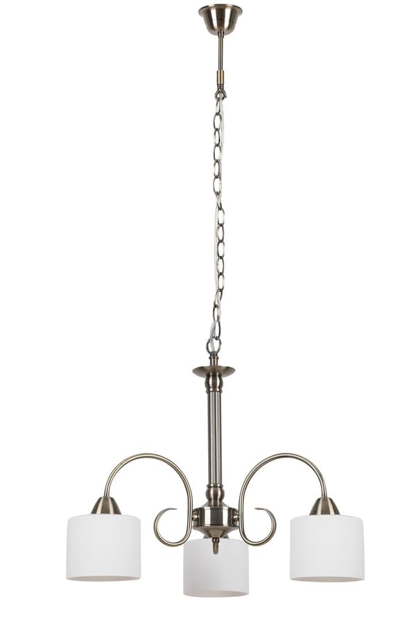 Lysekrone til stue E27 3x60W antik messing farve 7275 Edith Rabalux