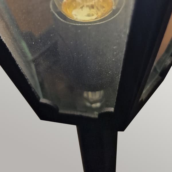 Sort udendørs standerlampe E27 60W Parish Mini Elstead