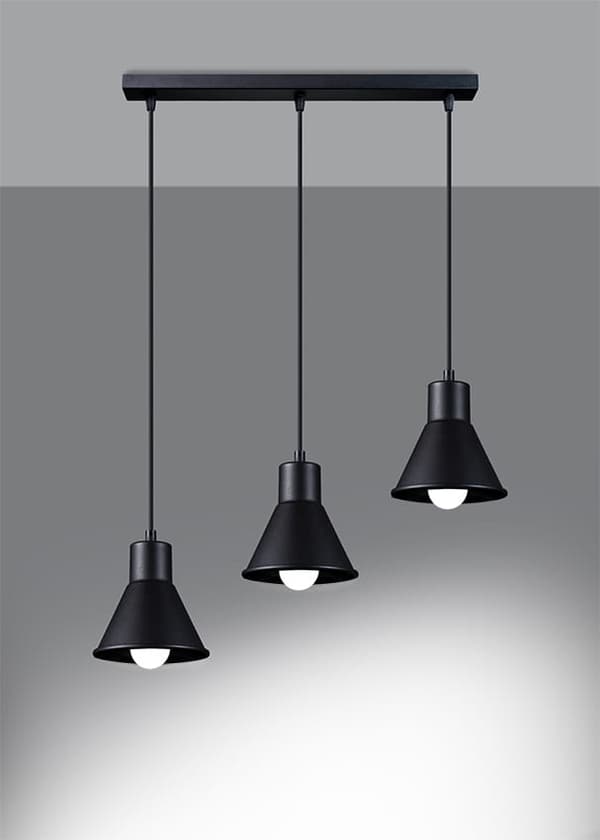 TALEJA 3 sort lysekrone E27 Sollux Lighting model SL.0986