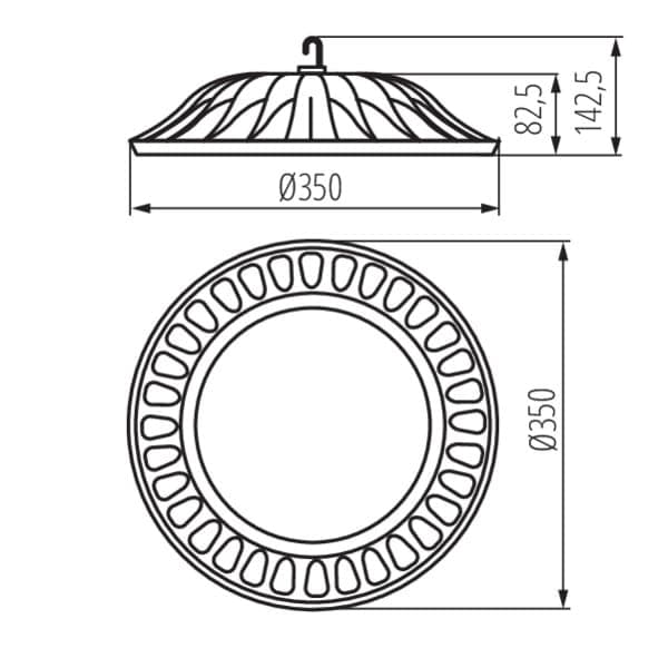 miLEDo HIBO LED industriel lampe model 31113