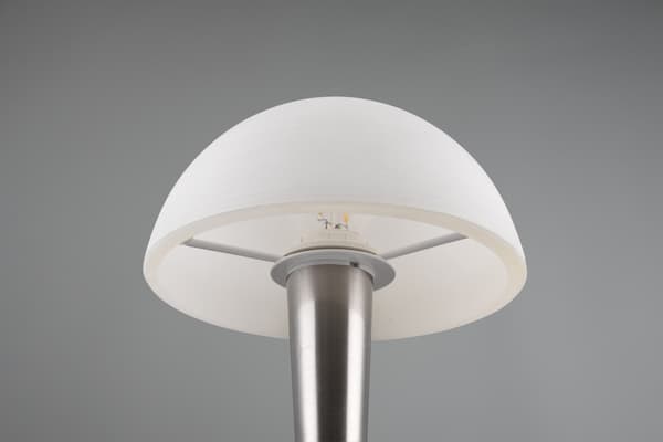 Bordslampa silver vit svamp touch E14 Canaria RL