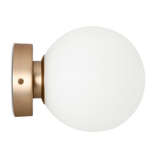 Seinävalaisin valkoinen pyöreä varjostin Basic form Maytoni MOD321WL-01G1