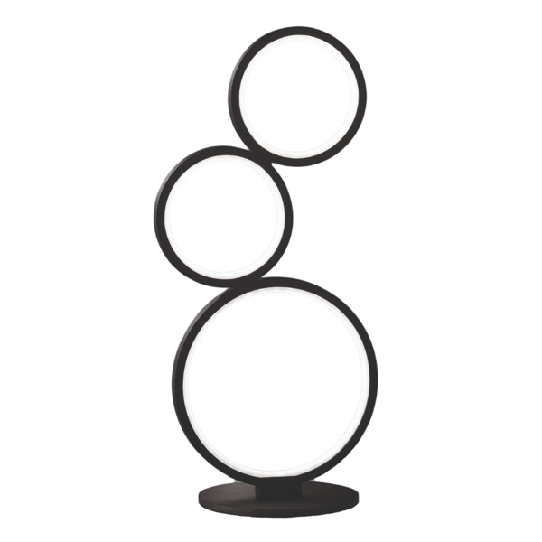 Bordlampe RONDO sort Trio 522610332