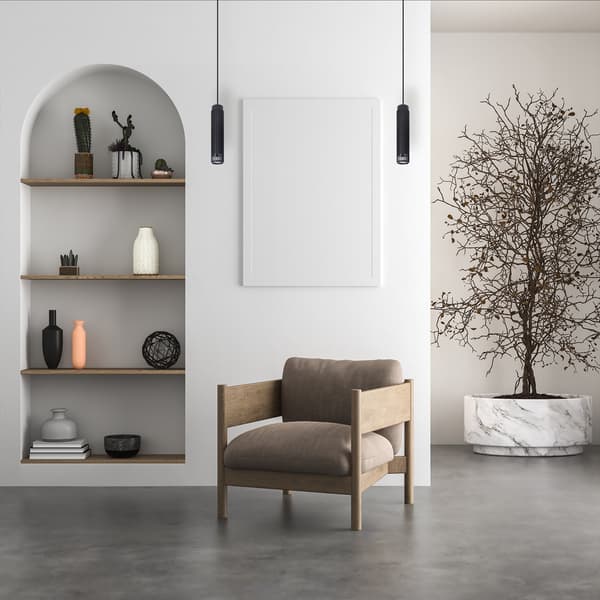 Pendellampe rør sort Vertikal 1xGU10 8W Milagro