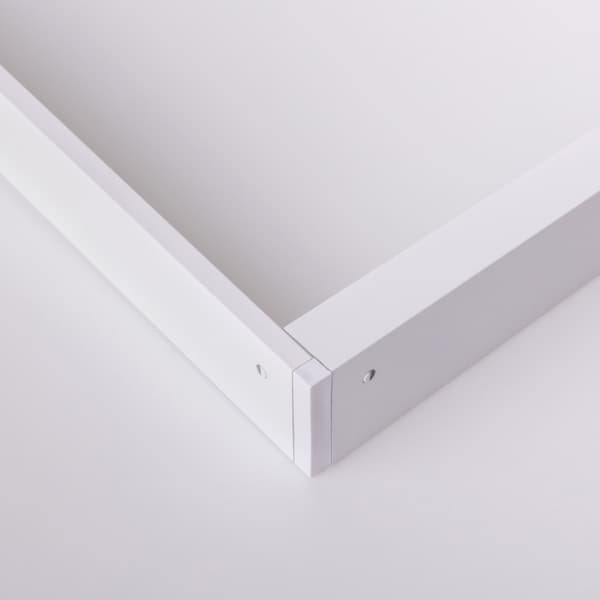 Snäppram för LED-paneler utanpåliggande 60x30 aluminium vit rektangulär Ecolight