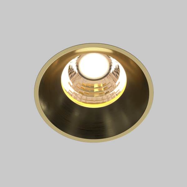 Moderne messing indbygningsspot LED 7W RUND Maytoni Technical