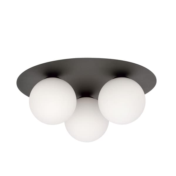 Emibig loftlampe 3xE14 40W SOLAR 3 SORT/OPAL 1127/3