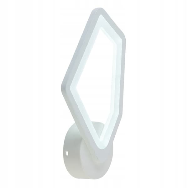 Vägglampa modern vit geometrisk form LED 20W Vargo