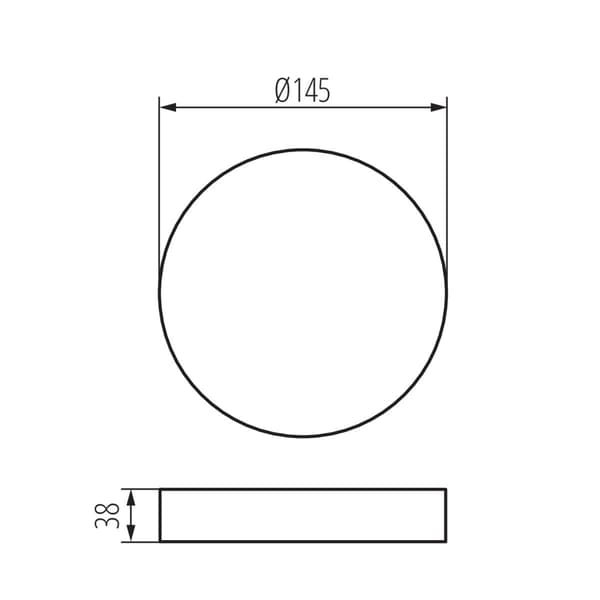 Rund ramme til overflademontering TAVO FRAME 12W Kanlux 36520