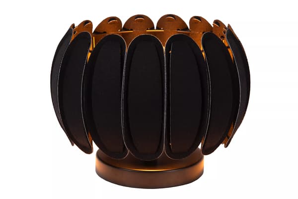 Bordlampe sort moderne blomst E27 Spencer Lucide