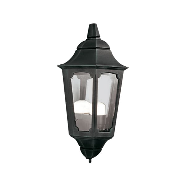 Svart utomhusvägglampa E27 60W Parish Elstead