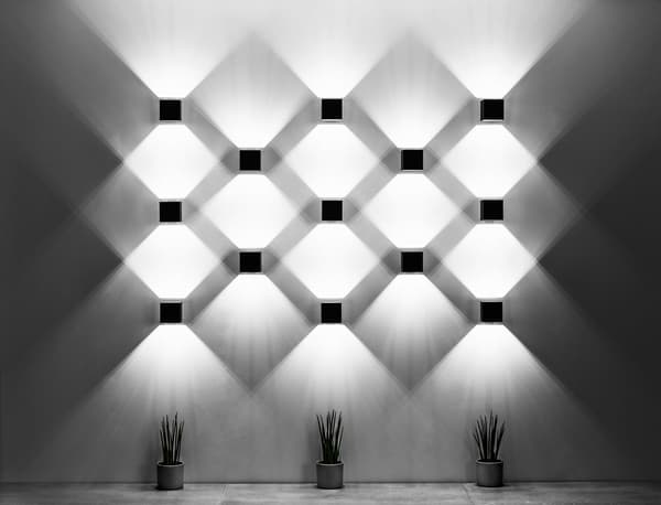 Seinävalaisin QUAD 1 Harmaa Sollux Lighting SL.0058