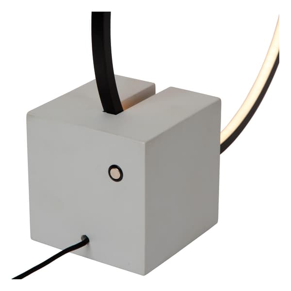 Moderne sort ring bordlampe i terning LED 6W CIRKELIS Lucide