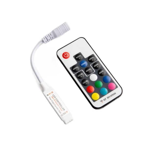 RGB LED-strip controller 17 knapper RF 72W Ecolight