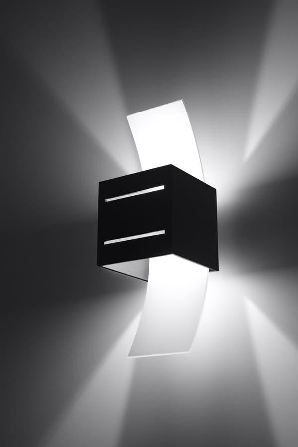 Væglampe LORETO Sort Sollux Lighting SL.0201