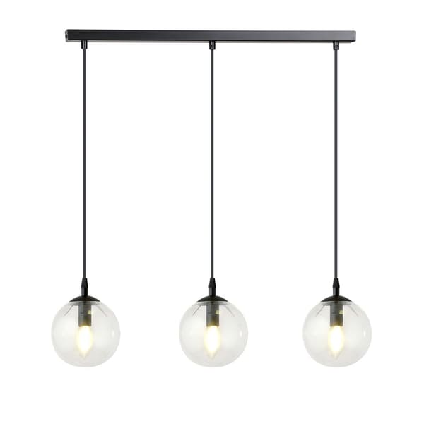 Lysekrone Emibig 3xE14 40W COSMO 3 SORT TRANSPARENT 711/3