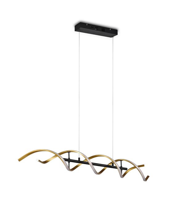 LED pendellampe SEQUENCE guld Trio 341810208