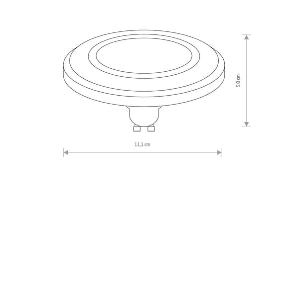 REFLECTOR DIFFUSER LED GU10 ES111 lämmin 9W Nowodvorski 9344 -lamppu