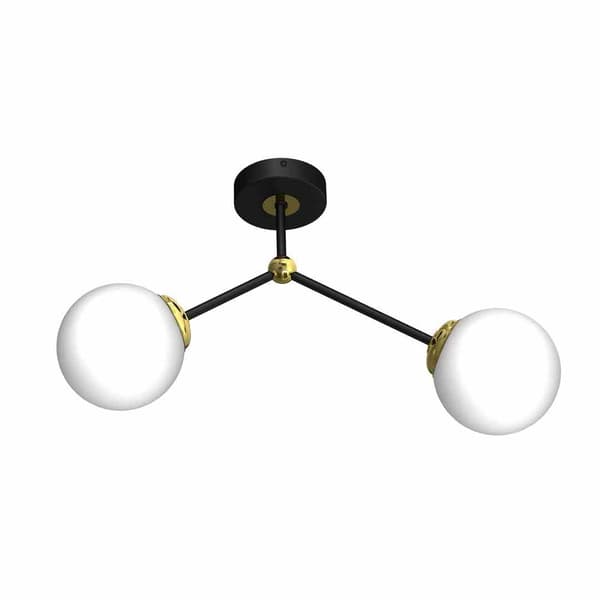 LED loftslampe Milagro JOY MLP7459 sort / guld