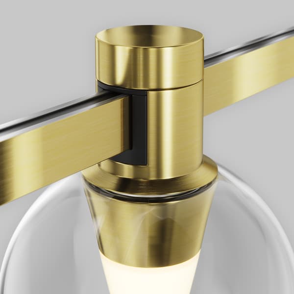 Magnetisk spårlampa mässing glaskula LED 3W 2700K BUBBLE Maytoni Technical